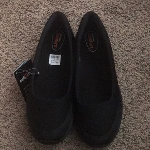 Black slip on shoes